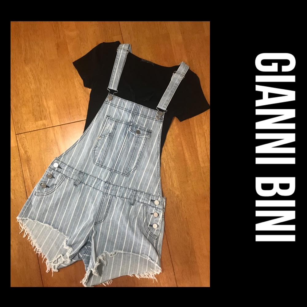 GB Bib Overall Denim Shorts